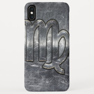 Coque Pour iPhone XS Max Virgo Zodiac en Argent style dévêtu