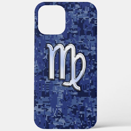 Coques Case-Mate iPhone Virgo Zodiac sur le Camouflage numérique de la Mar (Verso)