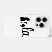 Coques Case-Mate iPhone Virgule La Kamala Harris - mère de chat pour Kamal (Verso (horizontal))
