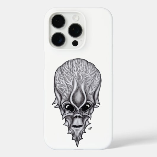 Coques Case-Mate iPhone Visage Alien, Reconstruction faciale du crâne afri (Verso)