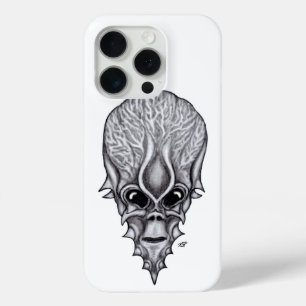 Coque iPhone 15 Pro Visage Alien, Reconstruction faciale du crâne afri