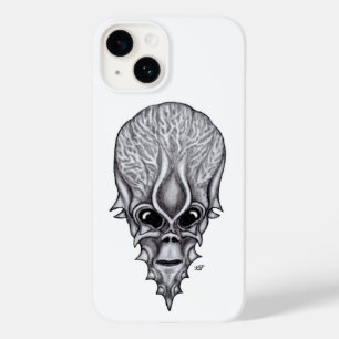 Coque Pour iPhone 14 Visage Alien, Reconstruction faciale du crâne afri