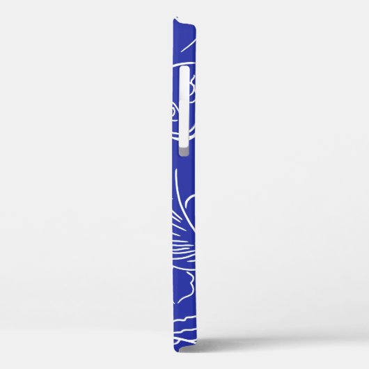 Coques Case-Mate iPhone Visage de beauté : dessin à une ligne. (Verso / Gauche)