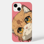 Coques Case-Mate iPhone Visage de chat d'Anime (Verso)