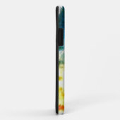 Coques Case-Mate iPhone Visage de chat d'arc-en-ciel (Dos/Droite)