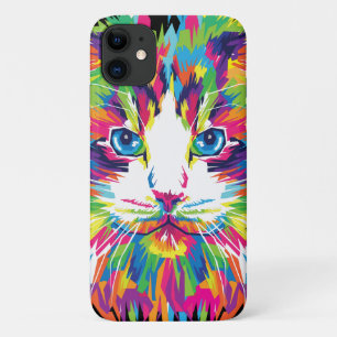 Case-Mate iPhone Case Visage de Chat Design Géométrique Prismatique-3245