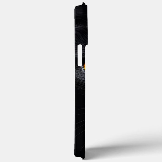 Coques Case-Mate iPhone Visage de chat noir (Verso / Droite)