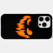 Coques Case-Mate iPhone Visage de citrouille (Verso (horizontal))