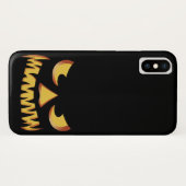 Coques Case-Mate iPhone Visage de citrouille 2 (Dos (Horizontal))