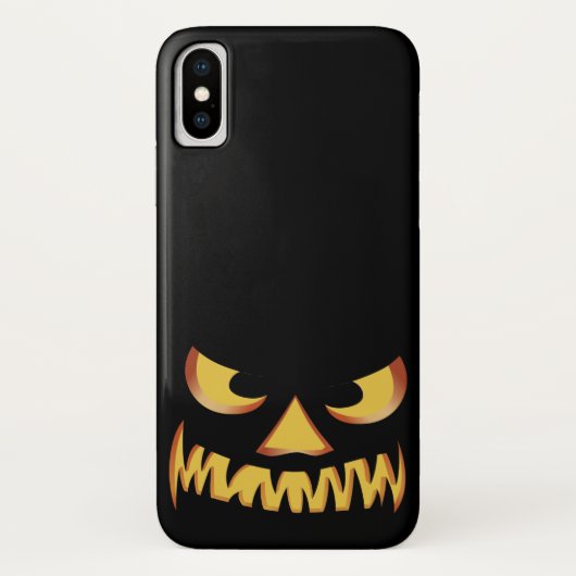 Coques Case-Mate iPhone Visage de citrouille 2 (Dos)