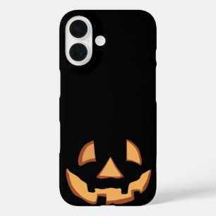 Coques iPhone 16 Visage de citrouille pour Halloween