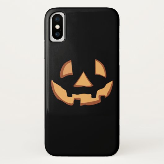 Coques Case-Mate iPhone Visage de citrouille pour Halloween (Dos)