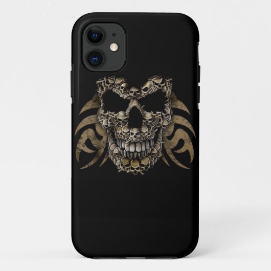 Coques Case-Mate iPhone Visage de crâne (Dos)