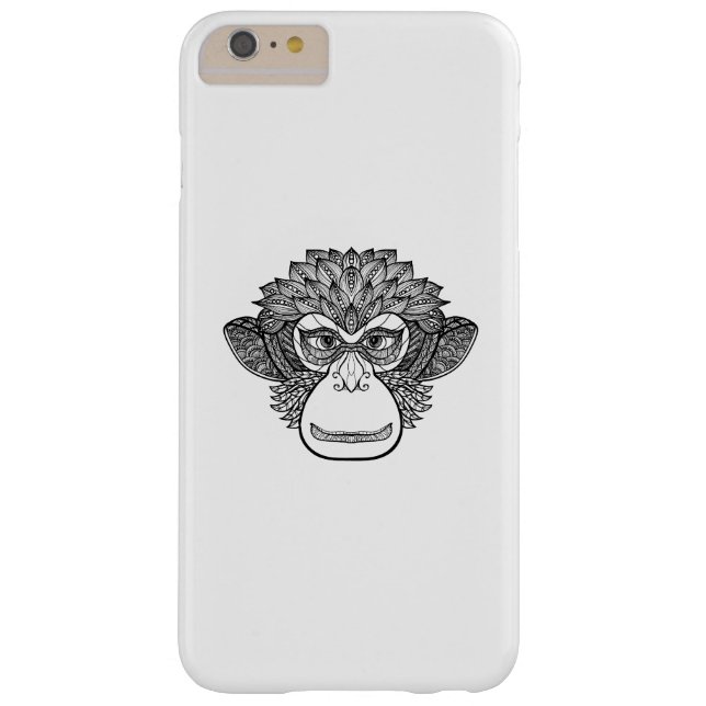 Coques Case-Mate iPhone Visage de griffonnage de singe (Dos)