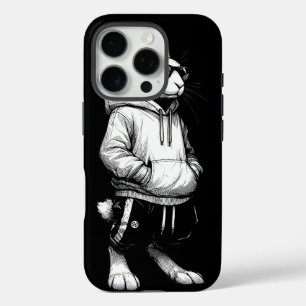 Coques iPhone 16 Pro Visage De Lapin Avec Lunettes De Soleil Joyeux Jou