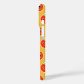 Coques Case-Mate iPhone Visage de monstre orange mignon en pixels  (Verso / Gauche)