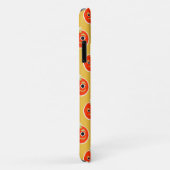 Coques Case-Mate iPhone Visage de monstre orange mignon pixelisé  (Dos/Droite)