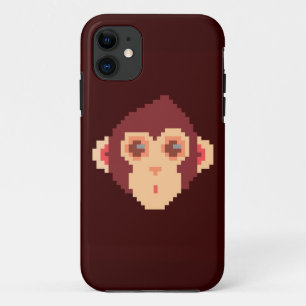 Case-Mate iPhone Case Visage de singe mignon pixelisé