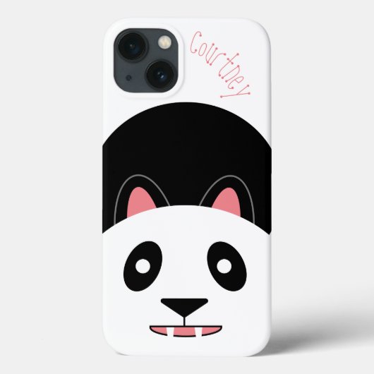 Coques Case-Mate iPhone Visage d'ours Panda Cute personnalisable (Verso)