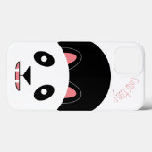 Coques Case-Mate iPhone Visage d'ours Panda Cute personnalisable (Verso (horizontal))