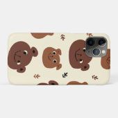 Coques Case-Mate iPhone Visage drôle d'ours (Dos (Horizontal))