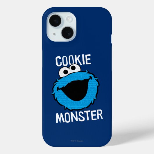 Coques Case-Mate iPhone Visage du Motif du monstre de cookies (Verso)