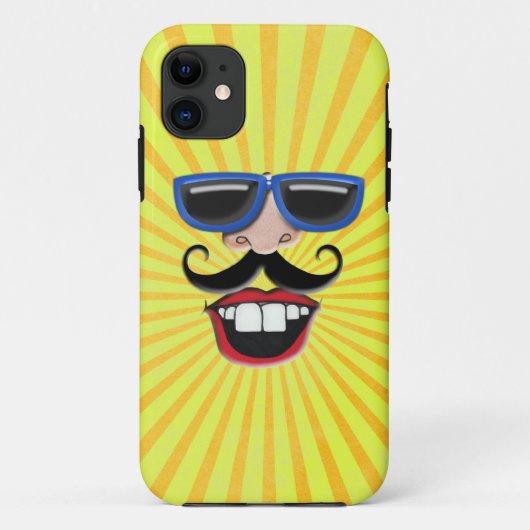 Coques Case-Mate iPhone Visage ensoleillé (Dos)