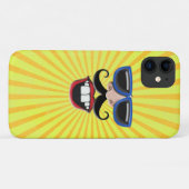Coques Case-Mate iPhone Visage ensoleillé avec lunettes de soleil (Dos (Horizontal))