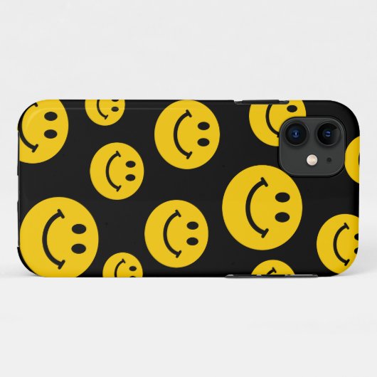 Coques Case-Mate iPhone Visage jaune (Dos (Horizontal))