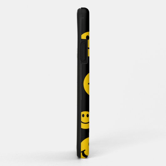 Coques Case-Mate iPhone Visage jaune (Dos/Droite)