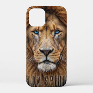 Case-Mate iPhone Case Visage majestueux de lion aux yeux bleus Faune A