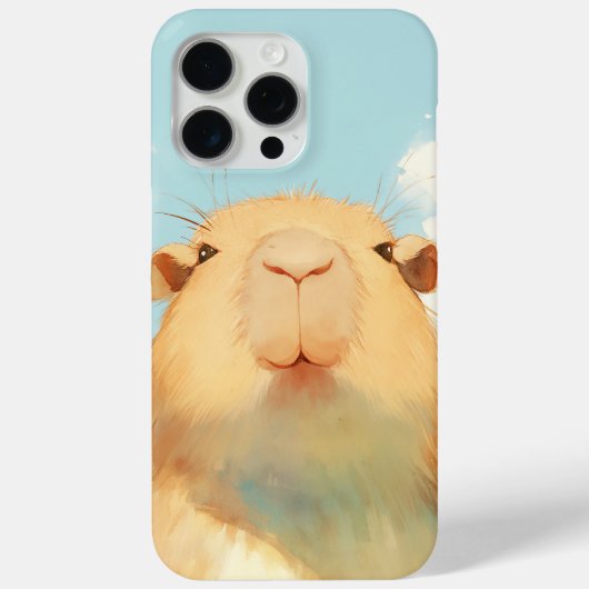 Coques Case-Mate iPhone Visage Mignon de Capybara (Verso)