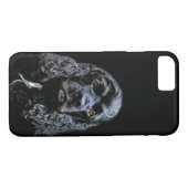Coques Case-Mate iPhone Visage noir de cocker (Dos (Horizontal))