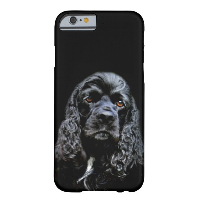 Coques Case-Mate iPhone Visage noir de cocker (Dos)