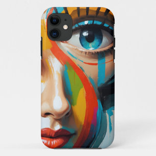 Case-Mate iPhone Case Visage peint couleur Abstraite