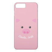 Coques Case-Mate iPhone Visage porcin rose (Dos)