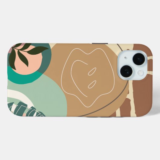 Coques Case-Mate iPhone Visage Souriant Sur Le Mur (Verso (horizontal))