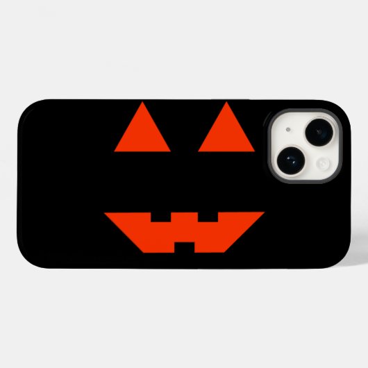Coques Case-Mate iPhone Visages citrouilles (Verso (horizontal))