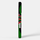 Coques Case-Mate iPhone Vision Kenya vibrante | Drapeau kenyan abstrait en (Verso / Droite)