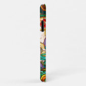 Coques Case-Mate iPhone Vitrail Art nouveau fleuri (Dos/Droite)