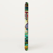 Coques Case-Mate iPhone Vitrail Art nouveau floral (Dos/Droite)