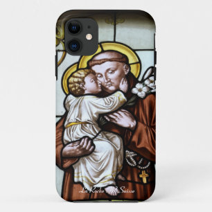 Coque iPhone 11 Vitrail de l'église La Roche FR Suisse