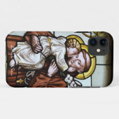 Coques Case-Mate iPhone Vitrail de l'église La Roche FR Suisse (Dos (Horizontal))
