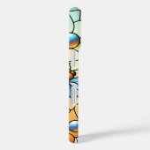 Coques Case-Mate iPhone Vitrail fantaisiste d'abeilles  (Verso / Droite)