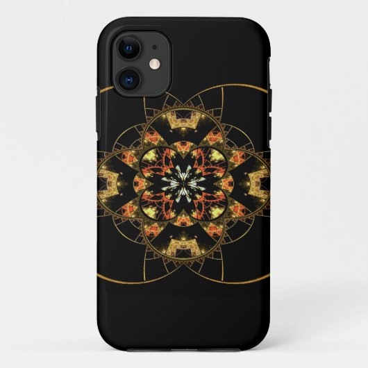 Coques Case-Mate iPhone Vitrail fractal orné (Dos)