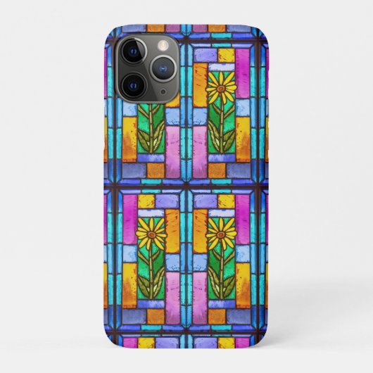 Coques Case-Mate iPhone Vitrail Jaune marguerite (Dos)