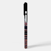 Coques Case-Mate iPhone Vitrail noir Père Noël Monica Pier (Verso / Gauche)