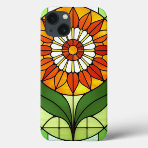 Case-Mate iPhone Case Vitraux Colorés Représentant des Fleurs