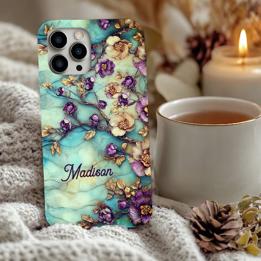 Coques Case-Mate iPhone Vitraux floraux 