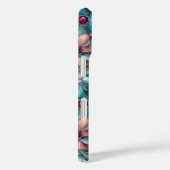 Coques Case-Mate iPhone Vitre vitrail floral bleu violet (Verso / Droite)